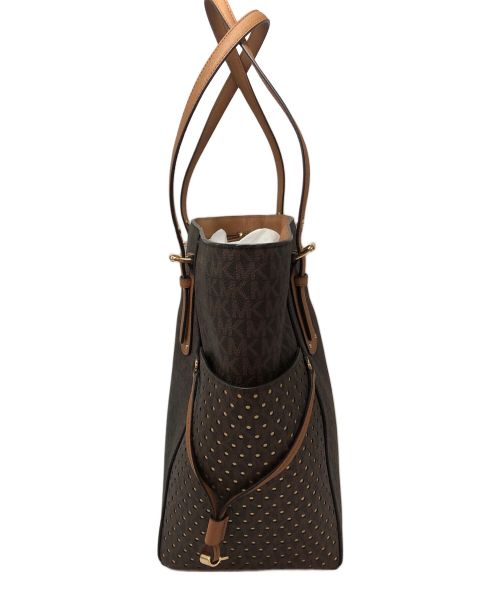 MICHAEL KORS（マイケル・コース）MICHAEL KORS (マイケルコース) トートバッグ ブラウンの古着・服飾アイテム