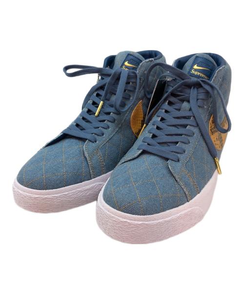 NIKE（ナイキ）NIKE (ナイキ) SB ZOOM BLAZER MID QS スカイブルー×イエロー サイズ:280の古着・服飾アイテム