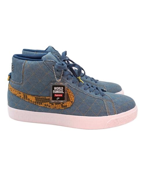 NIKE（ナイキ）NIKE (ナイキ) SB ZOOM BLAZER MID QS スカイブルー×イエロー サイズ:280の古着・服飾アイテム