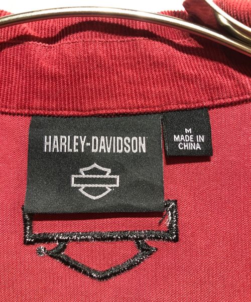 HARLEY-DAVIDSON（ハーレーダビッドソン）HARLEY-DAVIDSON (ハーレーダビッドソン) トランセンデントコーデュロイジャケット レッド サイズ:Mの古着・服飾アイテム