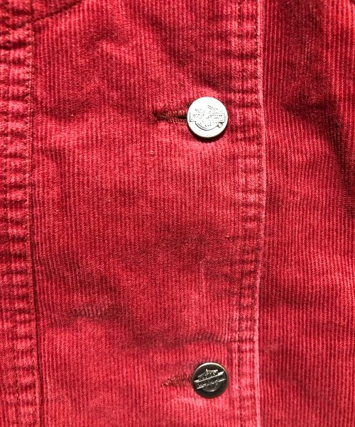 HARLEY-DAVIDSON（ハーレーダビッドソン）HARLEY-DAVIDSON (ハーレーダビッドソン) トランセンデントコーデュロイジャケット レッド サイズ:Mの古着・服飾アイテム