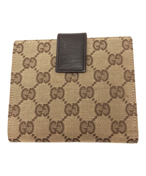 GUCCI（グッチ）GUCCI (グッチ) 3つ折り財布 ブラウンの古着・服飾アイテム