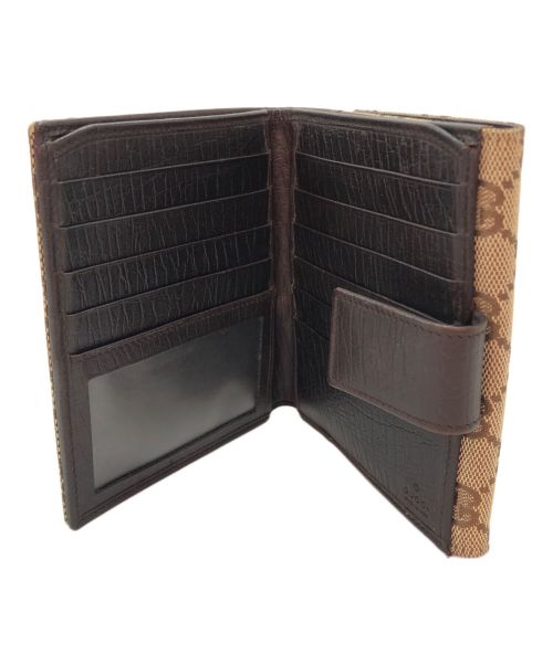 GUCCI（グッチ）GUCCI (グッチ) 3つ折り財布 ブラウンの古着・服飾アイテム