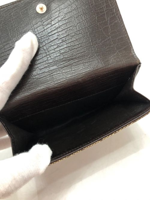 GUCCI（グッチ）GUCCI (グッチ) 3つ折り財布 ブラウンの古着・服飾アイテム