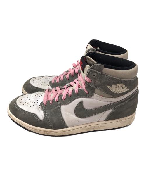 NIKE（ナイキ）NIKE (ナイキ) Air Jordan 1 Retro High グレー×ホワイト サイズ:29の古着・服飾アイテム