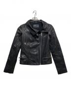ALL SAINTSオールセインツ）の古着「ラムレザーライダースジャケット」｜ブラック