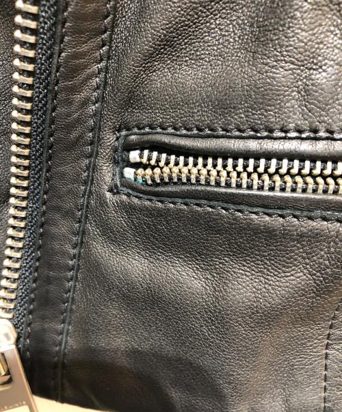 ALL SAINTS（オールセインツ）ALL SAINTS (オールセインツ) ラムレザーライダースジャケット ブラック サイズ:US00の古着・服飾アイテム