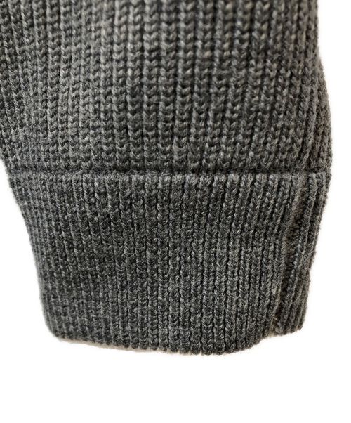 GUCCI（グッチ）GUCCI (グッチ) ジップニット グレー×カーキ サイズ:Sの古着・服飾アイテム