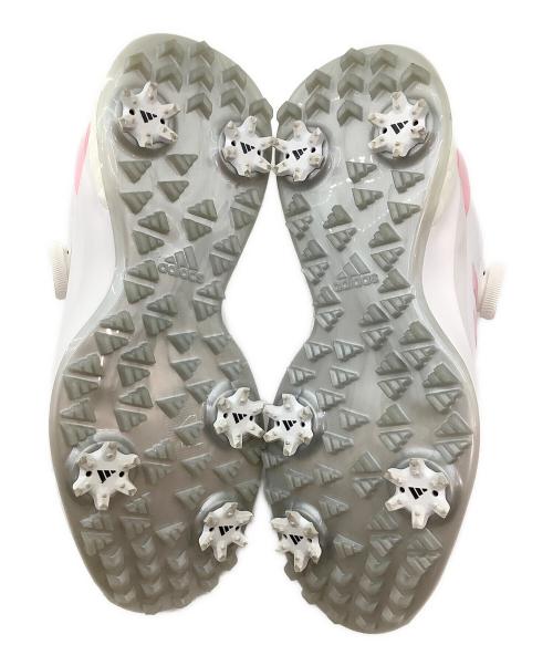 adidas（アディダス）adidas (アディダス) ゴルフシューズ ホワイト×ピンク サイズ:23.5cmの古着・服飾アイテム