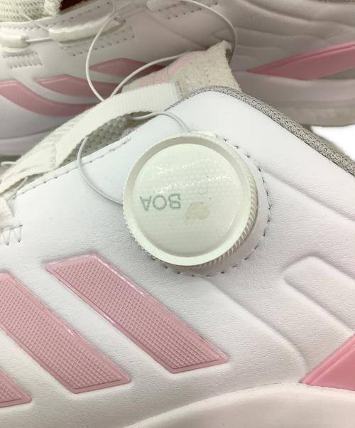 adidas（アディダス）adidas (アディダス) ゴルフシューズ ホワイト×ピンク サイズ:23.5cmの古着・服飾アイテム