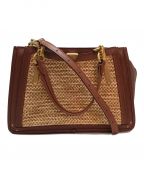 COACHコーチ）の古着「2WAYバッグ」｜ベージュ×ブラウン