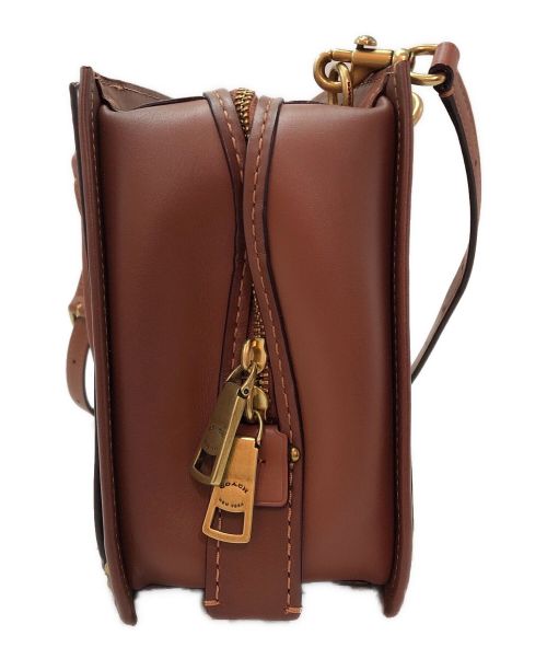 COACH（コーチ）COACH (コーチ) 2WAYバッグ ベージュ×ブラウンの古着・服飾アイテム