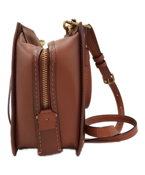 COACH（コーチ）COACH (コーチ) 2WAYバッグ ベージュ×ブラウンの古着・服飾アイテム