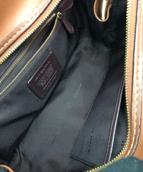 COACH（コーチ）COACH (コーチ) 2WAYバッグ ベージュ×ブラウンの古着・服飾アイテム