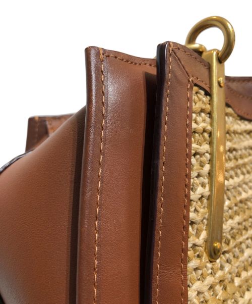 COACH（コーチ）COACH (コーチ) 2WAYバッグ ベージュ×ブラウンの古着・服飾アイテム