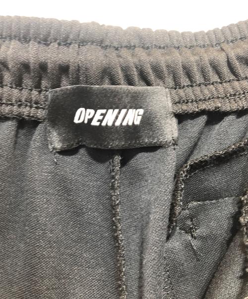 OPENING act（オープニングアクト）OPENING act (オープニングアクト) バギートラックパンツ ブラック×ブラウン サイズ:Lの古着・服飾アイテム