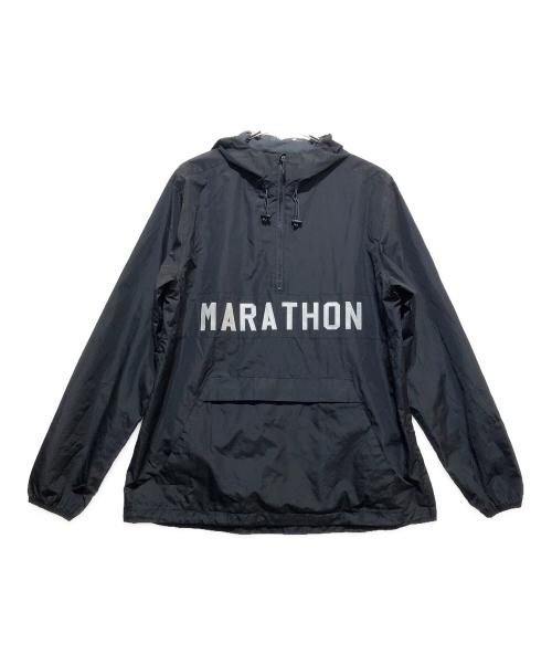 THE MARATHON（ザマラソン）THE MARATHON (ザマラソン) ハーフジッププルオーバーパーカー ブラック サイズ:XLの古着・服飾アイテム