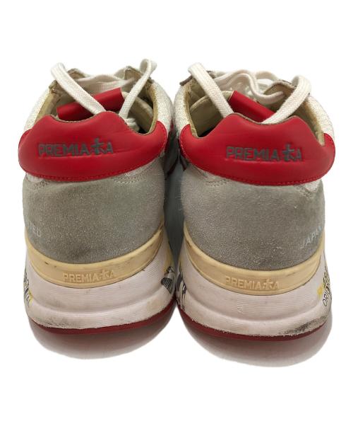 PREMIATA（プレミアータ）PREMIATA (プレミアータ) ローカットスニーカー ホワイト×レッド サイズ:43の古着・服飾アイテム