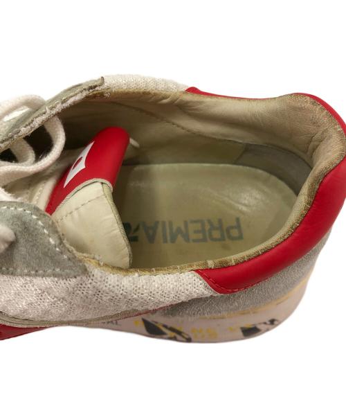 PREMIATA（プレミアータ）PREMIATA (プレミアータ) ローカットスニーカー ホワイト×レッド サイズ:43の古着・服飾アイテム