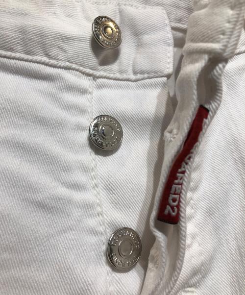 DSQUARED2（ディースクエアード）DSQUARED2 (ディースクエアード) デニムパンツ ホワイト サイズ:50の古着・服飾アイテム