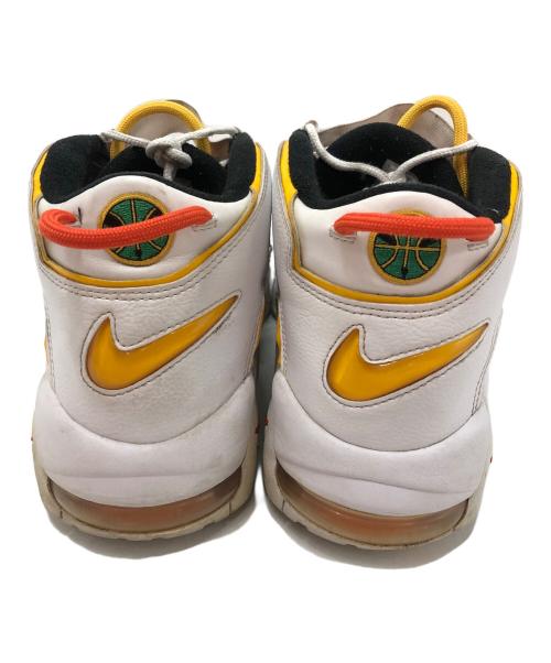 NIKE（ナイキ）NIKE (ナイキ) AIR MORE UPTEMPO ホワイト×イエロー サイズ:28.5の古着・服飾アイテム