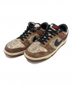 NIKEナイキ）の古着「Dunk Low PRM」｜ブラウン×ホワイト