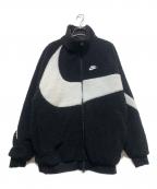 NIKEナイキ）の古着「スウッシュフルジップボアジャケット」｜ブラック