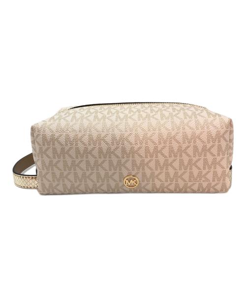 MICHAEL KORS（マイケル・コース）MICHAEL KORS (マイケルコース) トラベルポーチ ベージュの古着・服飾アイテム