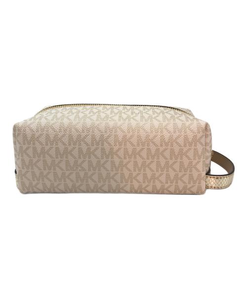 MICHAEL KORS（マイケル・コース）MICHAEL KORS (マイケルコース) トラベルポーチ ベージュの古着・服飾アイテム