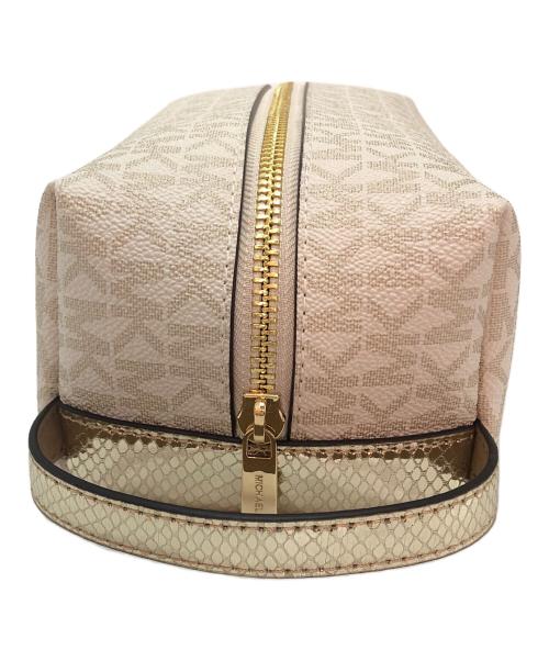 MICHAEL KORS（マイケル・コース）MICHAEL KORS (マイケルコース) トラベルポーチ ベージュの古着・服飾アイテム