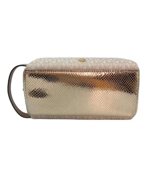 MICHAEL KORS（マイケル・コース）MICHAEL KORS (マイケルコース) トラベルポーチ ベージュの古着・服飾アイテム