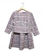 Maglie le cassettoマーリエ ル カセット）の古着「セットアップ」｜ピンク×ホワイト