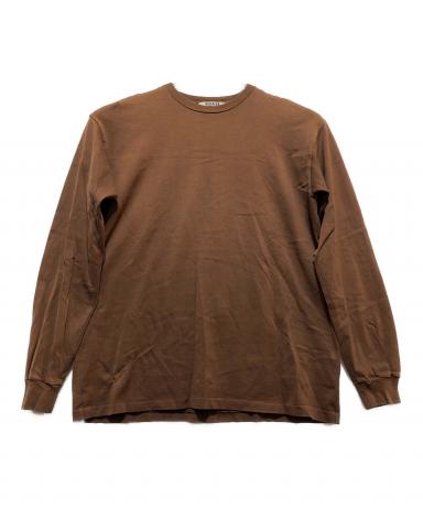 AURALEE カットソー 中古・古着通販】AURALEE (オーラリー) 長袖カットソー ブラウン