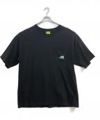 HUFハフ）の古着「ポケットカットソー」｜ブラック