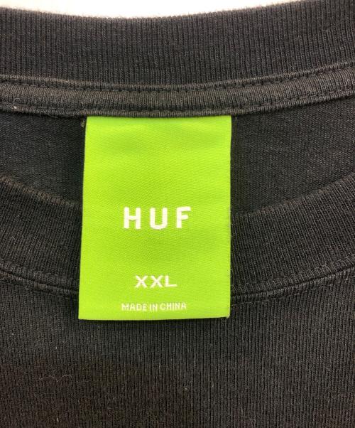 HUF（ハフ）HUF (ハフ) ポケットカットソー ブラック サイズ:XXLの古着・服飾アイテム
