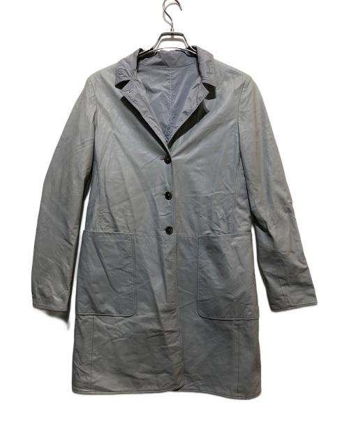 JIL SANDER（ジルサンダー）JIL SANDER (ジルサンダー) リバーシブルレザーコート グレー サイズ:38の古着・服飾アイテム