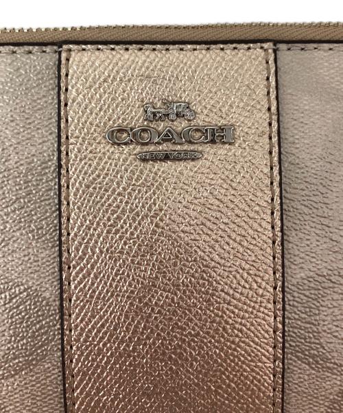 COACH（コーチ）COACH (コーチ) ポーチ ベージュの古着・服飾アイテム