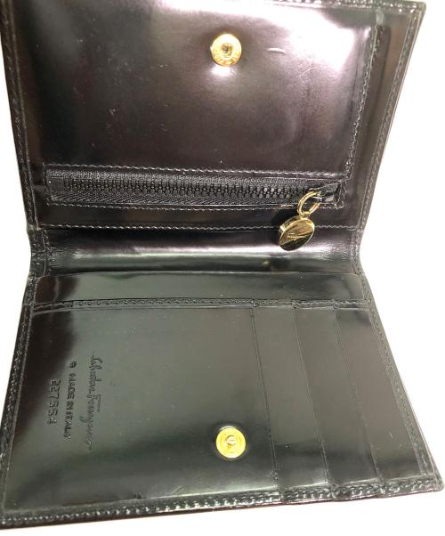 Salvatore Ferragamo（サルヴァトーレ フェラガモ）Salvatore Ferragamo (サルヴァトーレ フェラガモ) 2つ折り財布 ブラックの古着・服飾アイテム