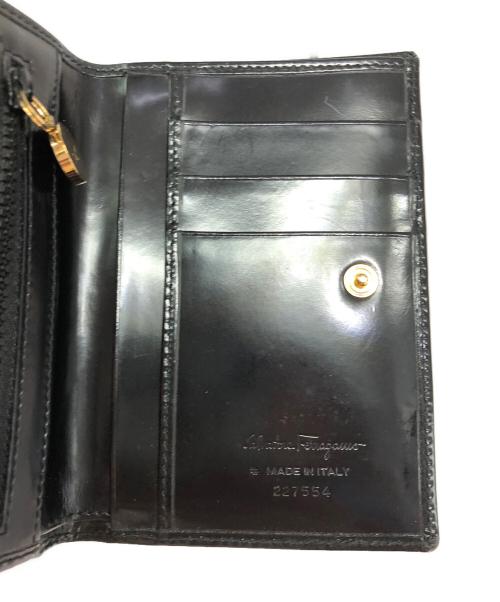 Salvatore Ferragamo（サルヴァトーレ フェラガモ）Salvatore Ferragamo (サルヴァトーレ フェラガモ) 2つ折り財布 ブラックの古着・服飾アイテム