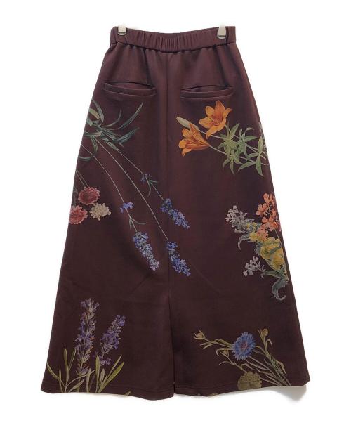 Ameri（アメリ）AMERI (アメリ) 花柄スカート ボルドー サイズ:Ｓ 未使用品の古着・服飾アイテム