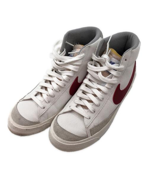 NIKE（ナイキ）NIKE (ナイキ) ブレーザー ミッド ホワイト×レッド サイズ:27cmの古着・服飾アイテム