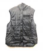 DIESELディーゼル）の古着「中綿ベスト」｜ブラック