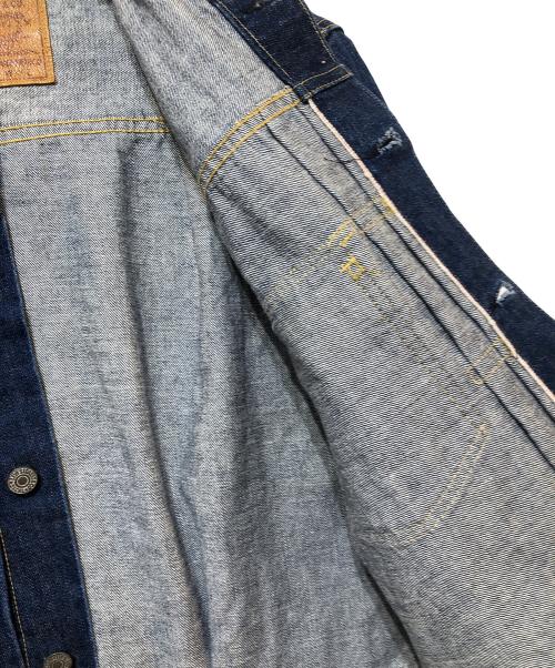 LEVI'S（リーバイス）LEVI'S (リーバイス) ノーカラーデニムジャケット インディゴ サイズ:38の古着・服飾アイテム