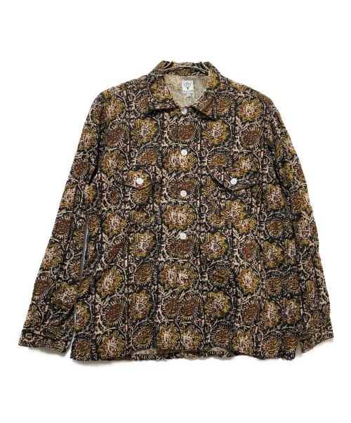 South2 West8（サウスツー ウエストエイト）South2 West8 (サウスツー ウエストエイト) 柄シャツ ベージュ×ブラック サイズ:Mの古着・服飾アイテム