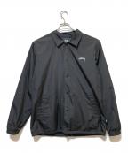 stussyステューシー）の古着「コーチジャケット」｜ブラック