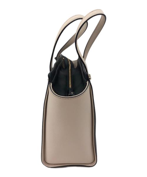 Kate Spade（ケイトスペード）Kate Spade (ケイトスペード) ハンドバッグ ベージュ×ブラックの古着・服飾アイテム