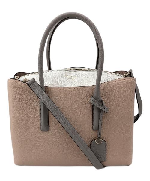 Kate Spade（ケイトスペード）Kate Spade (ケイトスペード) 2WAYショルダーバッグ ベージュの古着・服飾アイテム