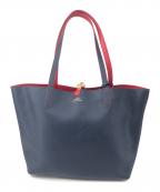 LAUREN RALPH LAURENローレンラルフローレン）の古着「トートバッグ」｜ネイビー