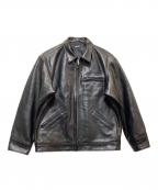 Schottショット）の古着「ラムレザージャケット」｜ブラック