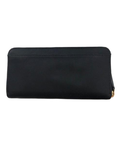 Kate Spade（ケイトスペード）Kate Spade (ケイトスペード) ラウンドファスナー長財布 ブラックの古着・服飾アイテム